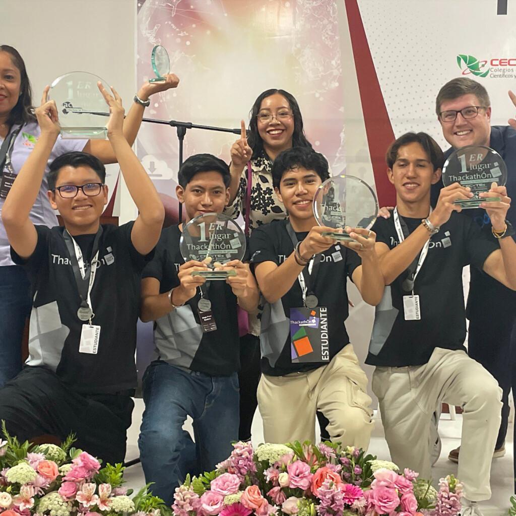 Estudiantes del CECyTEH Hidalgo ganaron 1er lugar en el Thackathón Nacional de los CECyTEs2024. Obtienen primer lugar nacional, estudiantes del Colegio de Estudios