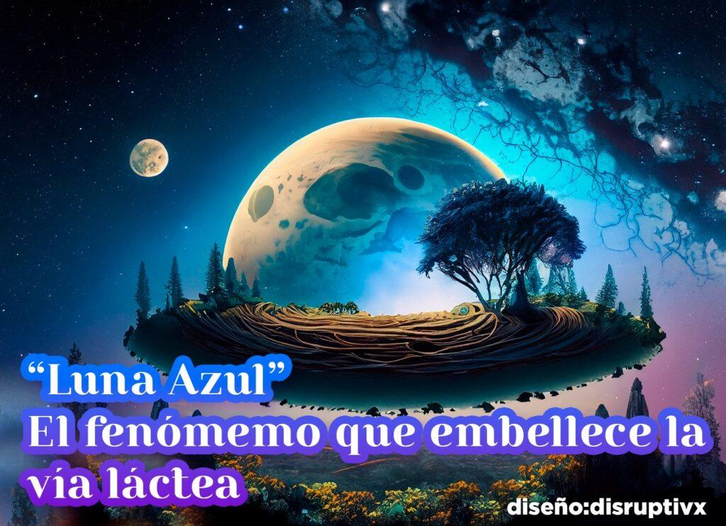 Luna Azul El fenomeno que embellece la vía láctea