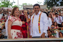 Rocío Nahle celebra la grandeza de las raíces indígenas en la Guelaguetza 2025