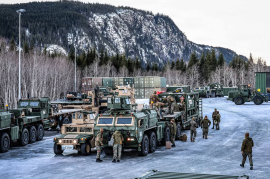 Marines de Estados Unidos afinan preparación para ejercicio invernal de la OTAN en Noruega