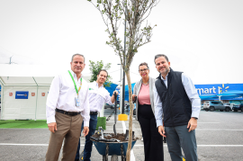 Adiós a las «islas de calor»: Nuevo León y Walmart arrancan reforestación masiva en estacionamientos