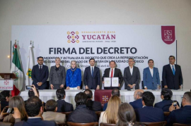 Yucatán pisa fuerte en la capital: Joaquín Díaz Mena actualiza el decreto de Representación en la CDMX