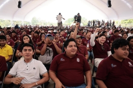 «La técnica al servicio de la patria»: Sheinbaum lanza la Beca Gertrudis Bocanegra para universitarios en Chiapas