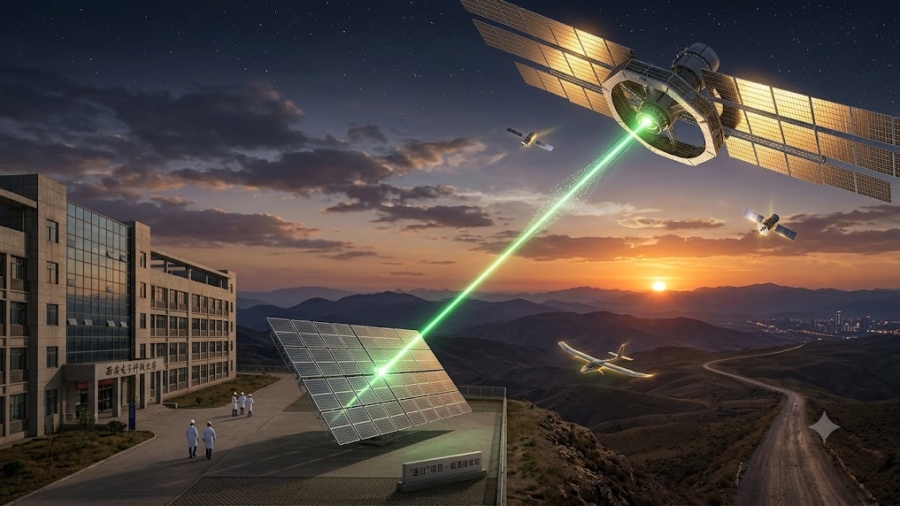 Luz Solar desde el espacio
