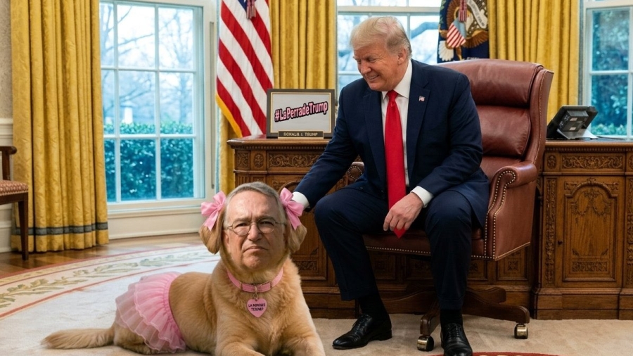 La Perrita de Trump le cambia la vida a Ricardo Salinas Pliego
