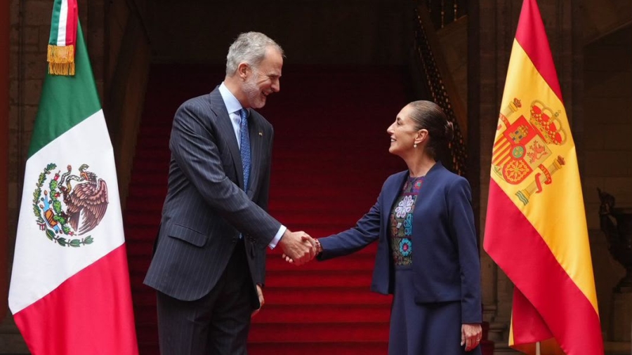 Claudia Sheinbaum recibe al Rey de España