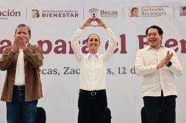 Que el transporte no decida quién estudia: Sheinbaum lleva la Beca Gertrudis Bocanegra a Zacatecas