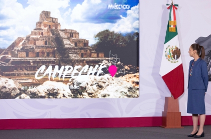 La Presidenta ve la campaña internacional para poner de moda a México