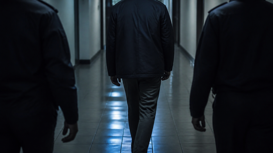 Cerimedo custodiado por personal judicial boliviano