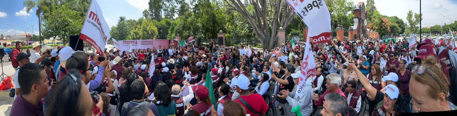 La concentración súcedio en la alameda de la Ciudad de Querétaro