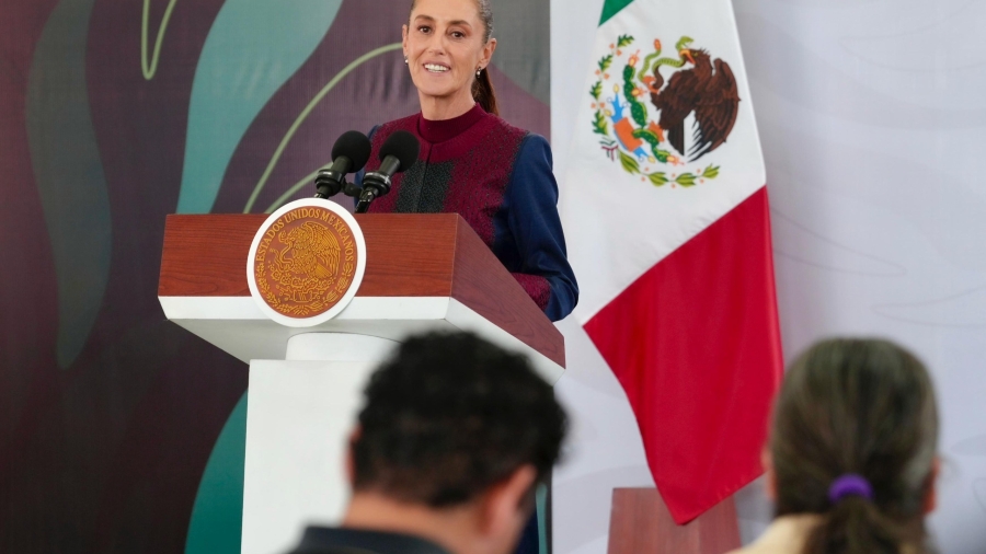 La Presidenta Claudia Sheinbaum durante la conferencia mañanera desde Zacatecas