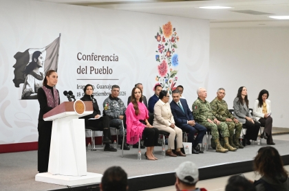 La Presidenta Claudia Sheinbaum en su conferencia mañanera
