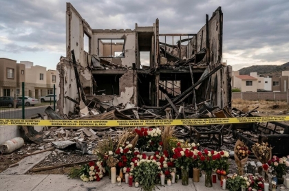 Recreación de como quedo la casa después de la explosión que le quito la vida a Claudia
