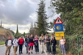 Un grupo de guias de la Sierra Gorda junto a personal de la secretaria de Turismo recorren el camino a Santiago en Galicia