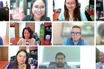 Consejeros del IEEQ en reunión virtual para aprobar distintos dictámenes