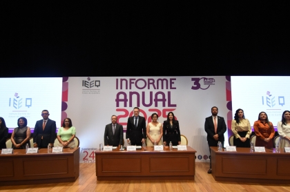 El Gobernador Mauricio Kuri acompaño el informe anual 2026 del IEEQ