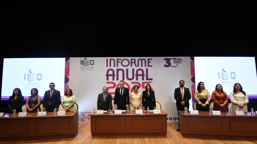 El Gobernador Mauricio Kuri acompaño el informe anual 2026 del IEEQ