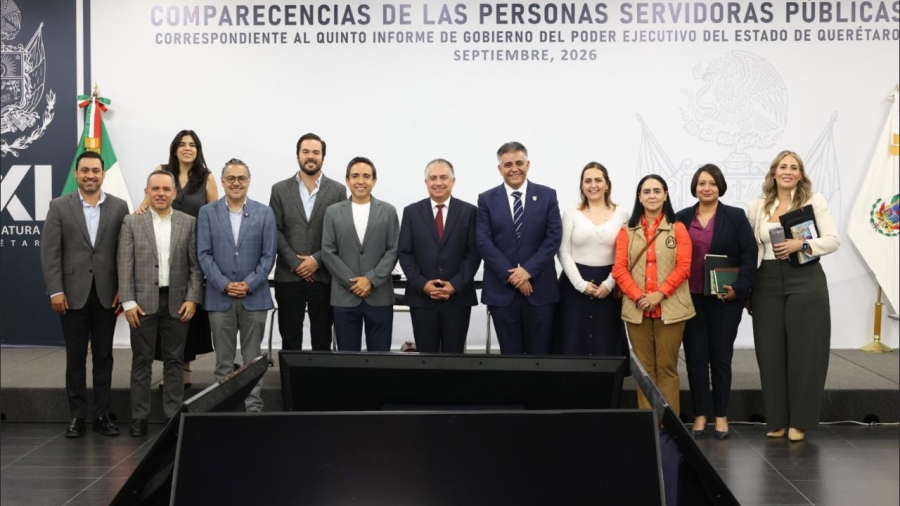 Diputados y secretarios al finalizar la glosa sobre las finanzas del estado