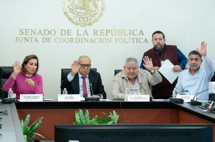 Senadores de la República durante la votación sobre la prohibición de dispositivos digitales en las escuelas