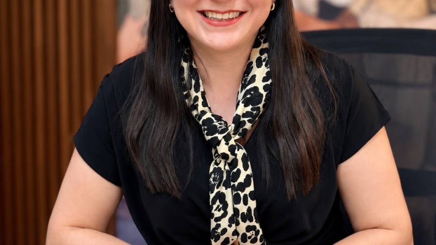 La Diputada Leonor Mejía en su oficina del Congreso de Querétaro