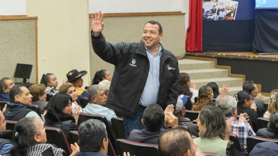 Roberto Cabrera durante su informe de seguridad en el Portal del Diezmo