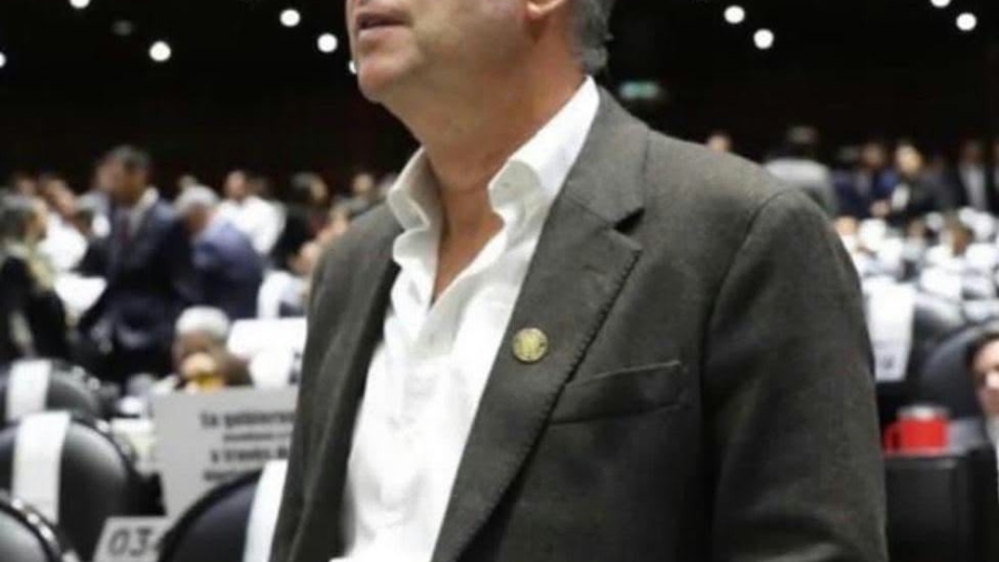 El Diputado Federal Mario Calzada en el pleno de la Camara de Diputados