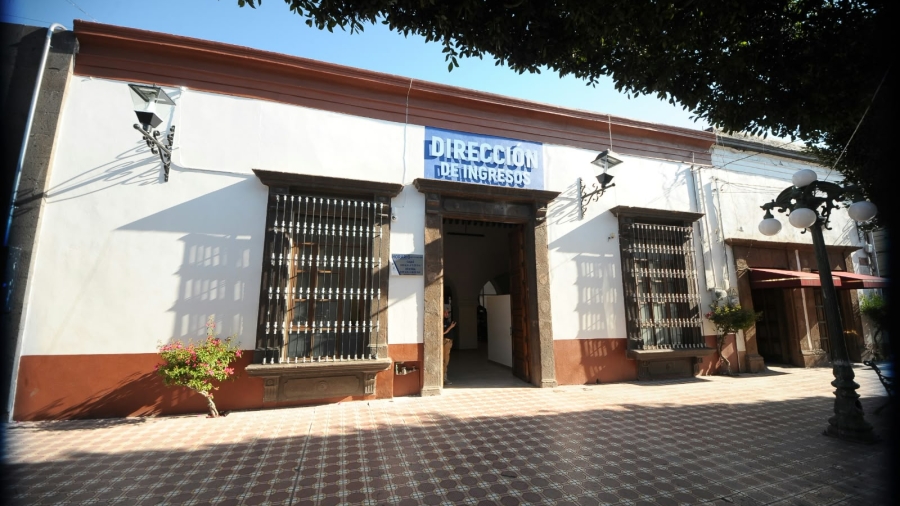 Fachada de la oficina de recaudación municipal