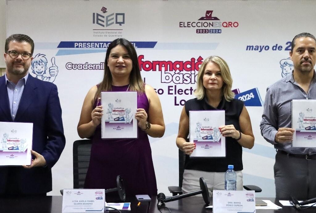 Presenta IEEQ Cuadernillo de información del Proceso Electoral Local 2023-2024