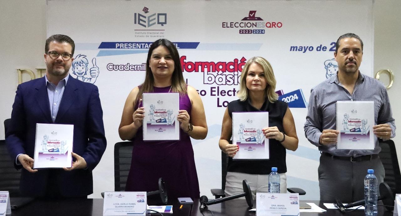 Presenta IEEQ Cuadernillo de información del Proceso Electoral Local 2023-2024