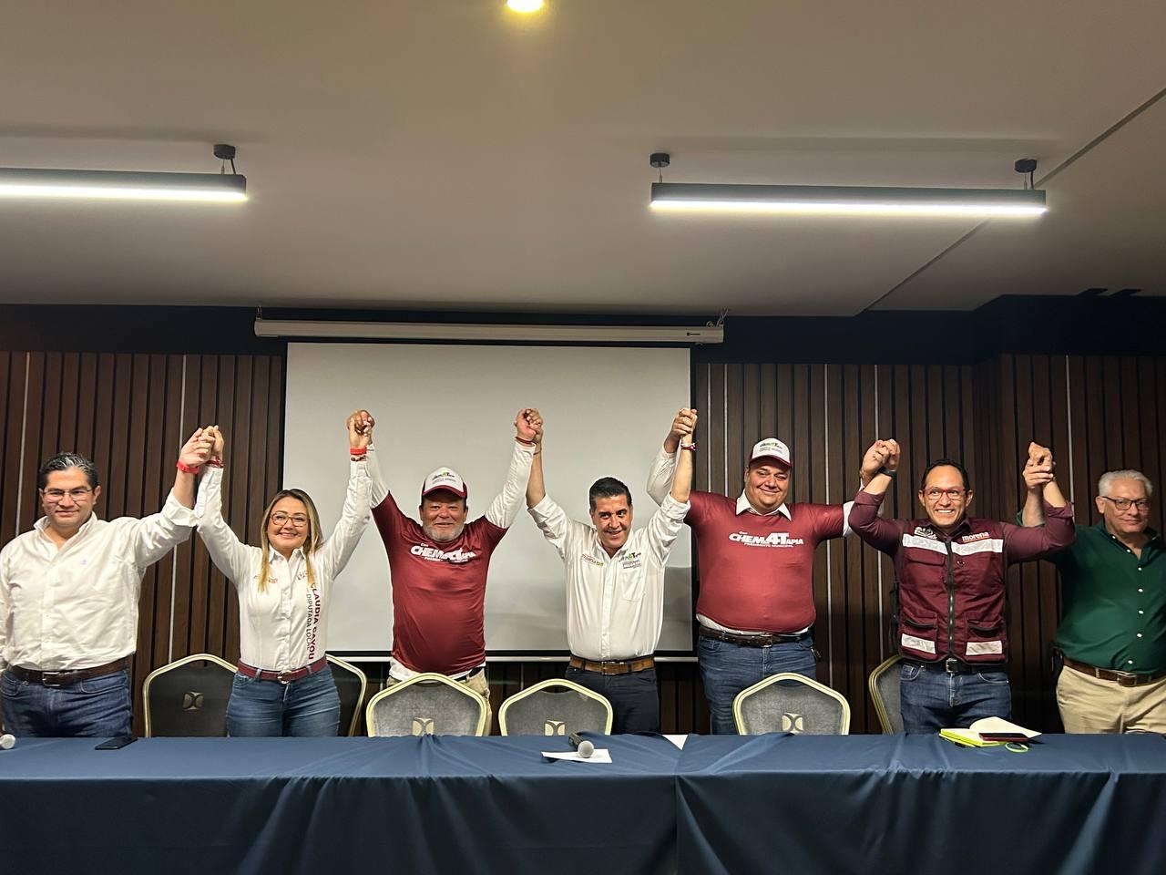 Candidatos de Querétaro Seguro se suman a campaña de Chema Tapia. Al considerar que los lineamientos de su partido los restringen, no les dan mar