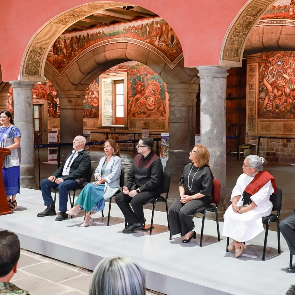 Concluye la Restauración del Mural "Historia de Tlaxcala y sus Aportaciones a la Mexicanidad" de Desiderio Hernández Xochitiotzin