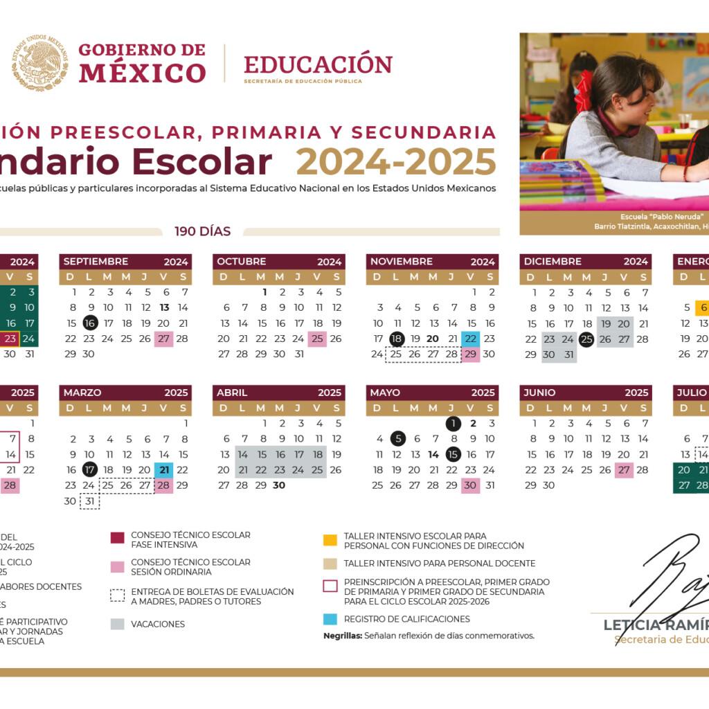 Publica SEP calendarios escolares 2024-2025 para Educación Básica y Normal. La Secretaría de Educación Pública (SEP) publicó en el Diario Oficial de la Federación