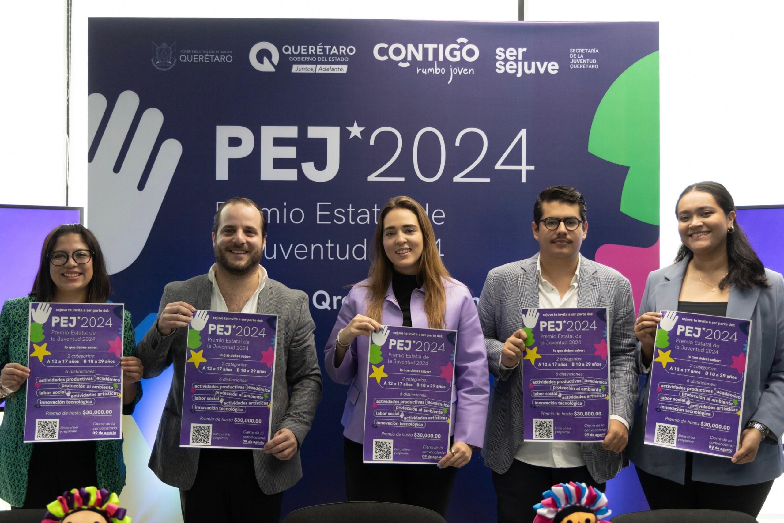 Anuncian Premio Estatal de la Juventud 2024; Querétaro. La secretaria de la Juventud (SEJUVE), Virginia Hernández Vázquez, dio a conocer la convocatoria para particip