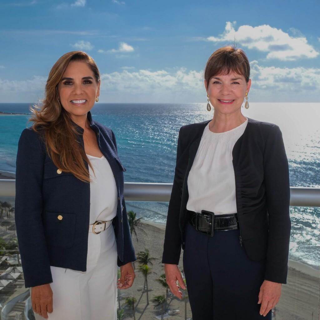 Se fortalece Proyección Mundial de QRoo en la Nueva Era del Turismo. La gobernadora de Quintana Roo, Mara Lezama Espinosa, se reunió con la