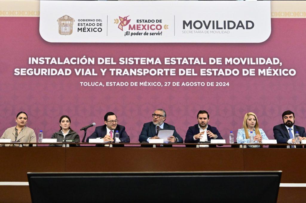 Instala EdoMéx nuevo Sistema Estatal de Movilidad, Seguridad Vial y Transporte.