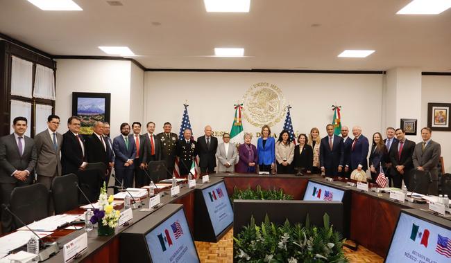 La canciller Mexicana encabeza una reunión bilateral de seguridad con Estados Unidos. El día de ayer, el presidente Andrés Manuel López Obrador recibió en Palacio Nacional a