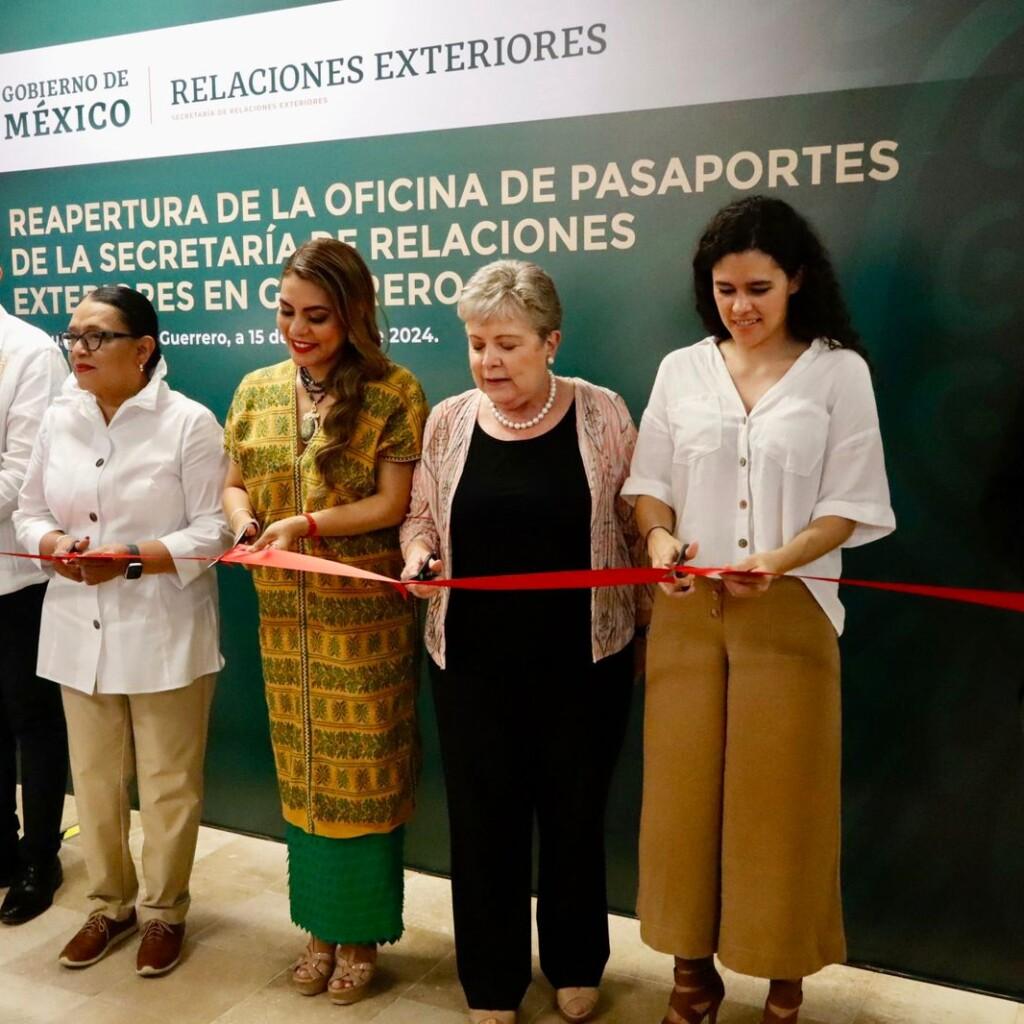 Canciller inauguró la nueva Oficina de Pasaportes en Acapulco, Guerrero. La secretaria de Relaciones Exteriores (SRE), Alicia Bárcena Ibarra, encabezó e