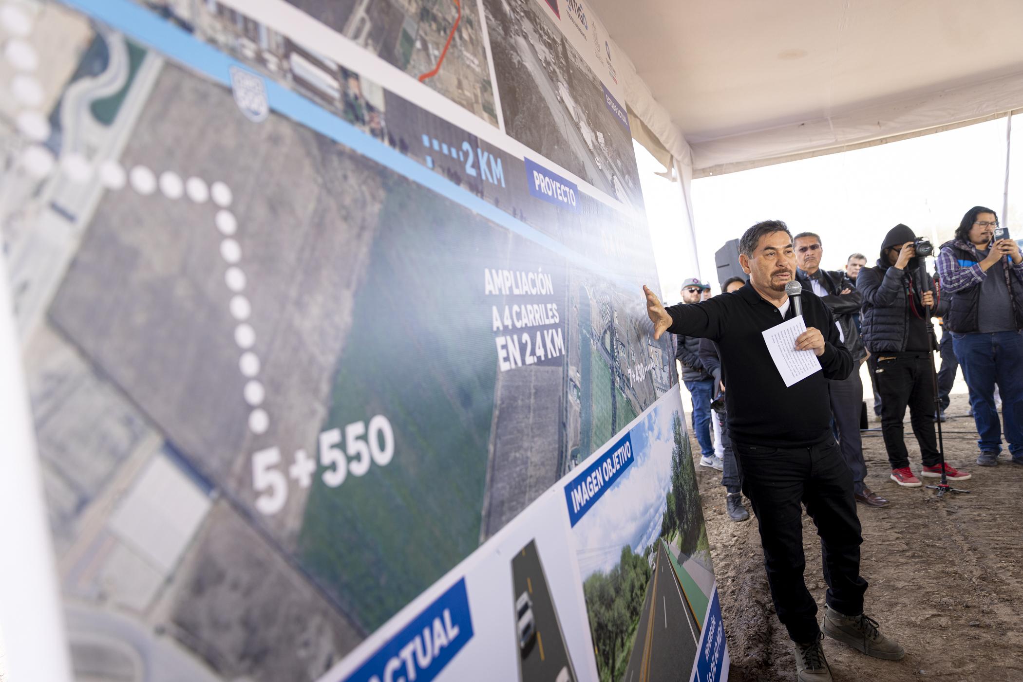 Obras de modernización en la carretera estatal 500; Querétaro. A fin de seguir fortaleciendo la red carretera para la conectividad y el desarrollo