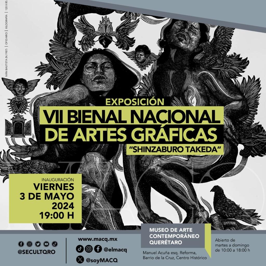 MACQ: VII Bienal Nacional de Artes Gráficas Shinzaburo Takeda. Del 3 de mayo al 14 de julio próximos, el Museo de Arte Contemporáneo