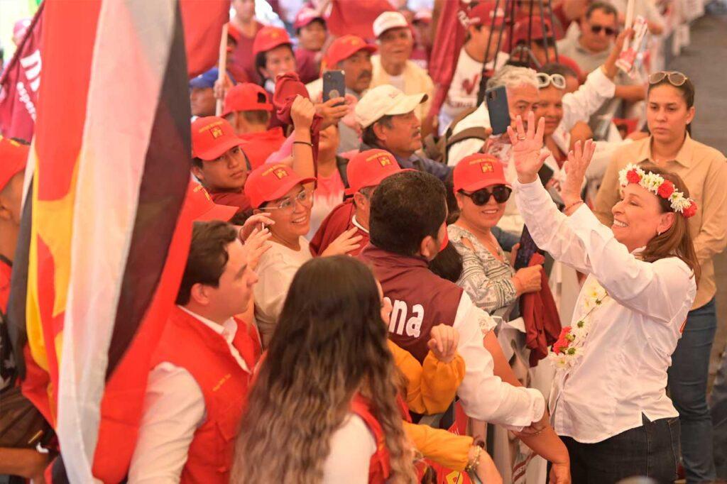 Nahle asegura que su gobierno será coalición y concordia. La candidata a la gubernatura por Morena, PT, PVEM y Fuerza