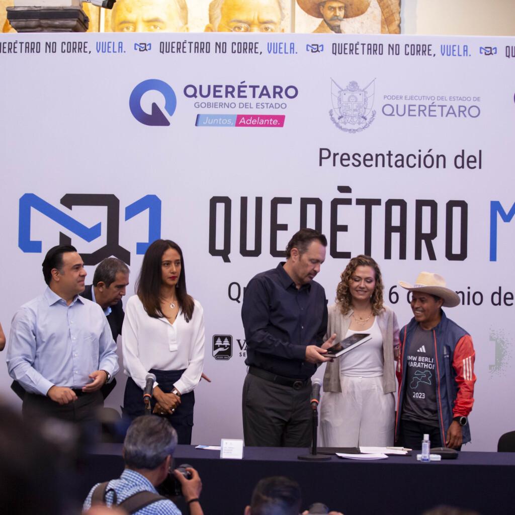 Anuncia Mauricio Kuri el Querétaro Maratón 2024. En la presente administración estatal se trabaja para convertir