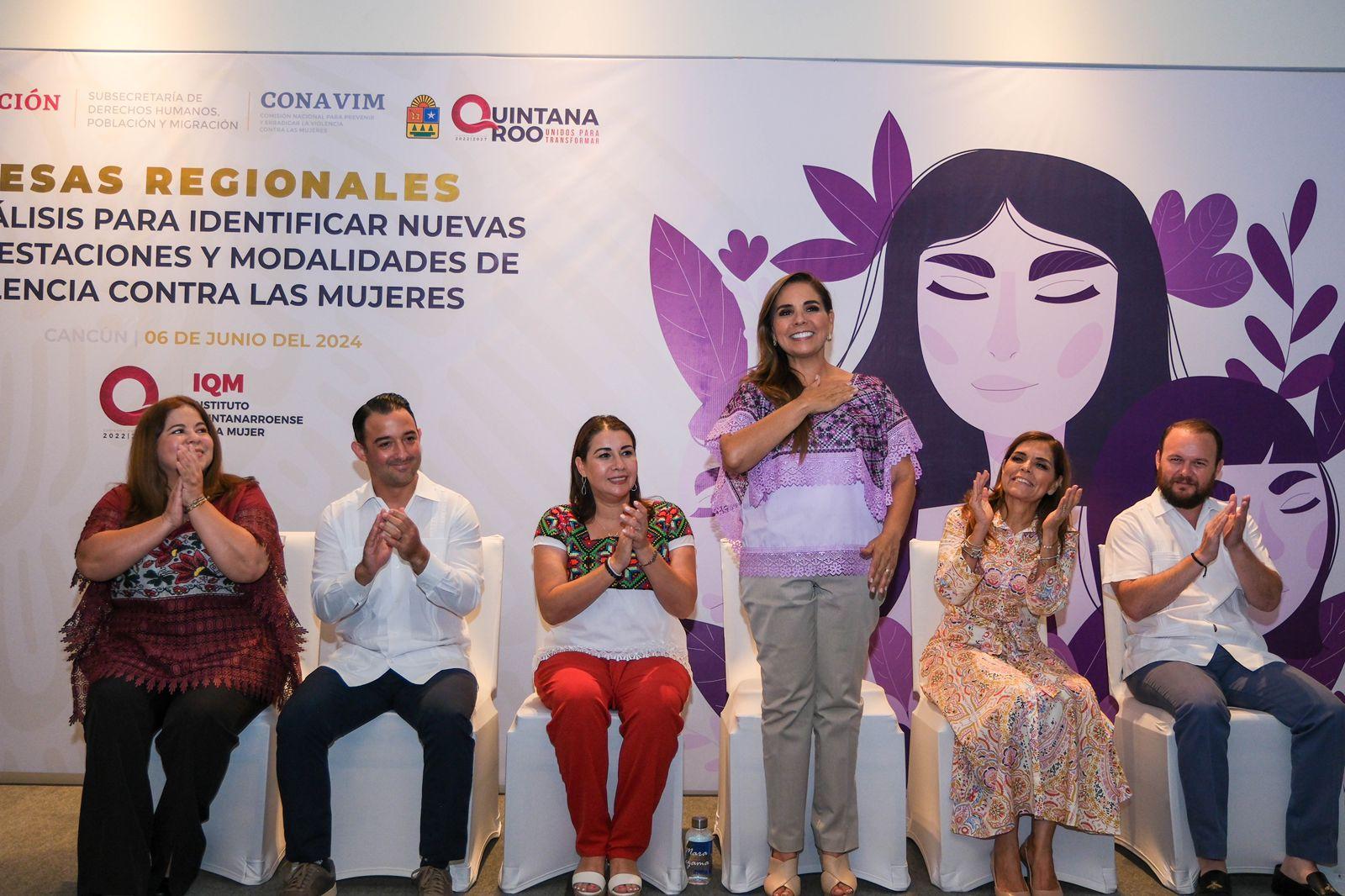 Quintana Roo es sede de Mesa Regional para combatir Nuevas Modalidades de Violencia contra las Mujeres.