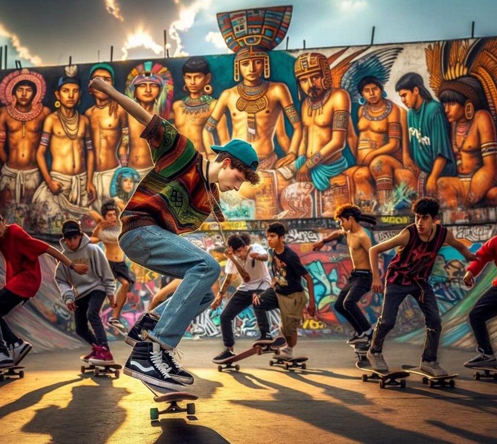 el skateboarding