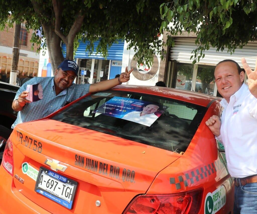 Visita el candidato Germaín negocios de calle Panamericana. El candidato a Diputado Federal por el 2o Distrito, Germaín Garfias